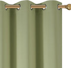 Diraysid Sage Green Grommet Blackout Curtains - Image 7