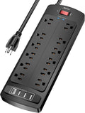 ALESTOR 10 Ft Surge Protector Power Strip by Alestor