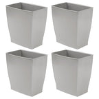 iDesign Small Plastic Bathroom Trash Can, Slim Rectangle by iDesign