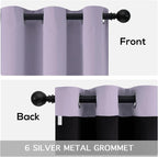 Yakamok Lilac Blackout Curtains 63 inches Long - Image 6
