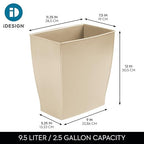iDesign Small Plastic Bathroom Trash Can, - Image 4