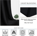 Diraysid Black Grommet Blackout Curtains - Image 5