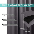 NICETOWN Room Warming Blackout Curtains 80 inches Long, Full Light Blocking - Image 6