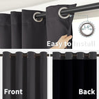 BGment Thermal Insulated 100% Blackout Curtains - Image 6