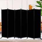 6 Panel Folding Privacy Screen, 11ft W x 6ft H Partition Room Divider Panel | by HOMSCREENER