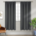 BGment Rod Pocket Grey Blackout Curtains 72 Inches Long - Image 7