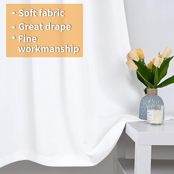 YoungsTex Thermal 100% Blackout Curtains 80 Inch Length - Image 5