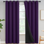 Yakamok Purple Blackout Curtains 84 inches Long by Yakamok