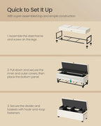 SONGMICS Storage Ottoman Bench, Storage Chest, 15.7 x 43.3 x 15.7 Inches - Image 6