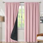 BGment Pink 100% Blackout Curtains - Image 2