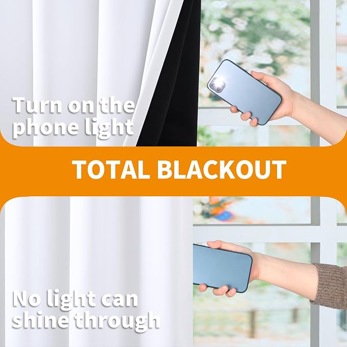 YoungsTex Thermal 100% Blackout Curtains 68 Inches Long - Image 8