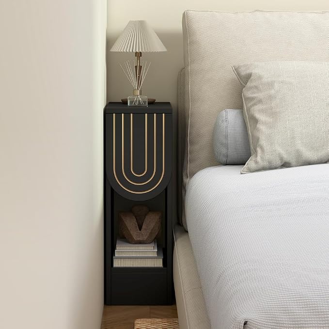weselon Narrow Nightstand, Slim Bedside Table - Image 4