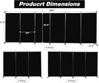 Room Divider, 6 Panel Folding Privacy Screens - Image 2