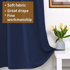 YoungsTex 100% Blackout Curtains 54 Inch Length - Image 5