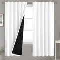 BGment Pure White 100% Blackout Curtains 72 Inches Long by BGment