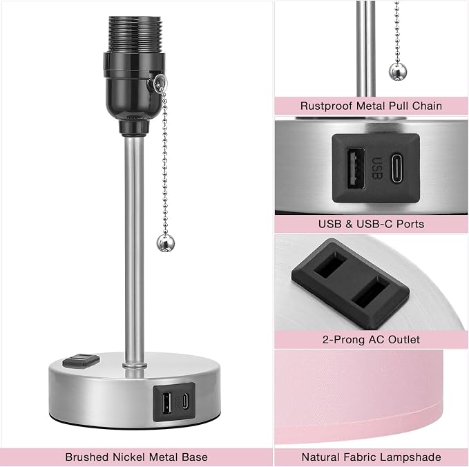 Small Bedside Table Lamp for Bedroom - Image 5