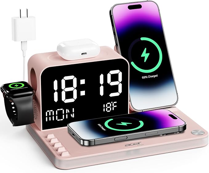 Acer 7-in-1 Wireless Charging Station - 30W Fast Wireless Charger by Unknown