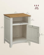 VASAGLE Farmhouse Nightstand - Image 3