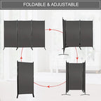 MAYOLIAH 3 Panels Room Divider Partition 6ft Tall Folding Privacy Screen | - Image 6