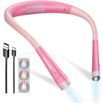 Glocusent Reading Light, 80-hr Rechargeable Book Light | 3-Color&6-Brightness by GLOCUSENT