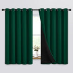 Yakamok Emerald Green Blackout Curtains 63 inches by Yakamok