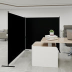 T&Jero 2-Panel Folding Room Divider, 6ft Tall Portable Privacy Screen Wall - Image 7