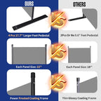 6 Panel Folding Privacy Screen, 11ft W x 6ft H Partition Room Divider Panel | - Image 2