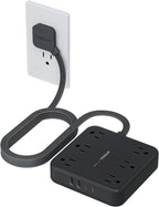 TESSAN 10Ft Black Extension Cord by TESSAN