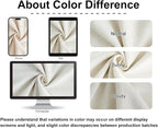 Vision Home Natural Full Blackout Curtains Linen Blended Darkening Window - Image 8