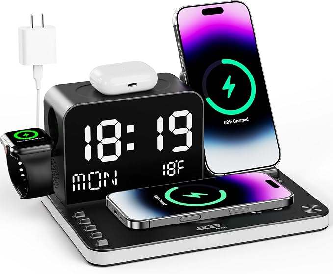 Acer Gadget 7-in-1 Wireless Charging Station Charger Stand by Unknown