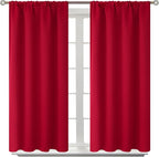 BGment Red Blackout Curtains 40 Inches Length by BGment