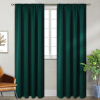 BGment Emerald Green Blackout Curtains 90 Inch Length by BGment