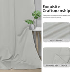Easy-Going Thermal Grommet Curtains, 2 Panels 42x63 in, Noise Reduction - Image 5