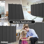 Kokorona 6 Panel Room Divider, 6FT Tall Folding Privacy Screen Wall Dividers - Image 6