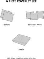 Madison Park Quilt Set Cottage Coastal Design, Starfish Print - Image 5