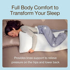 Coop Home Goods Cool+ Adjustable Cooling Body Pillow, Cooling Gel Memory Foam & - Image 5