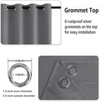 DWCN Grey Blackout Curtains – Thermal Insulated Light Blocking Privacy Grommet - Image 5