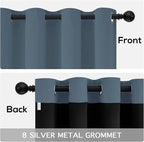 Yakamok 100% Blackout Curtains for Bedroom 84 Inch Length, Light Blocking Drapes - Image 6