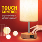 Yarra-Decor Bedside Lamp with USB A+C Port - Image 4