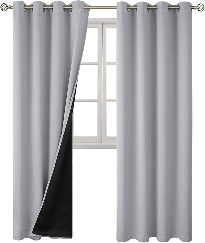 BGment 100% Blackout Curtains 108 Inch Long 2 Panles Set, Thermal Insulated - Image 8