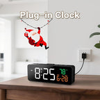 3-in-1 Digital Clocks for Living Room, Small & Compact Alarm Clock | Temperature - Image 3