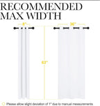 NICETOWN White Window Curtain Panels - Image 6