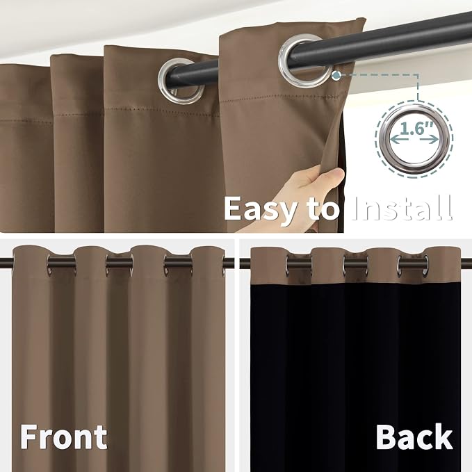 BGment Thermal Insulated 100% Blackout Curtains - Image 6