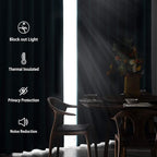 DWCN Dark Grey Blackout Curtains - Image 3