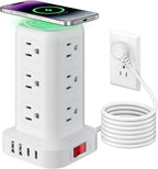 Extension Cord with Multiple Outlets, SMALLRT Power Strip Tower, Outlet by SMALLRT