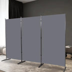 3 Panel Folding Room Divider, Sturdy Frame Freestanding Wall Divider | - Image 7
