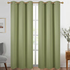 Diraysid Sage Green Grommet Blackout Curtains by Diraysid%2C+refresh+your+life