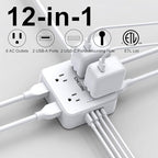 10Ft Surge Protector Power Strip - Image 2