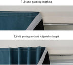 AJAZZ 100% Window Blinds Blackout Portable Black Out Curtains Adhesive Curtains - Image 5