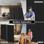 Kokorona 3 Panel Room Divider, 6FT Tall Folding Privacy Screen Wall Dividers - Image 6